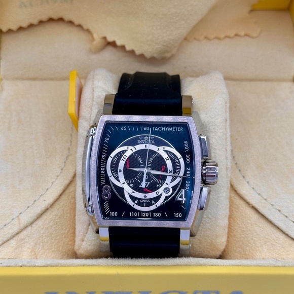 Invicta S1 Rally Tachymeter 44mm Black Dial 100 WR Meter Men's Watch F0042 - Picture 8 of 14